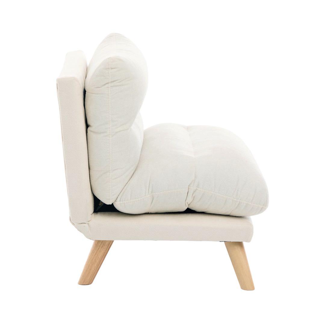 【新品】一人掛け折り畳みソファ 90-160°調節 低反発メモリーフォーム