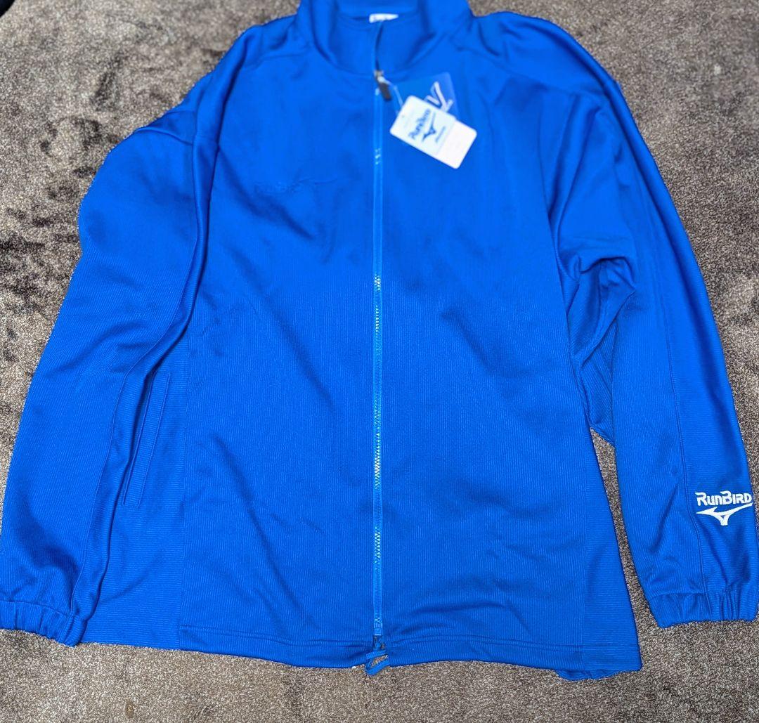 新品　タグ付　MIZUNO　ランバード　ジャージ上下セット　О　Rブルー　日本製