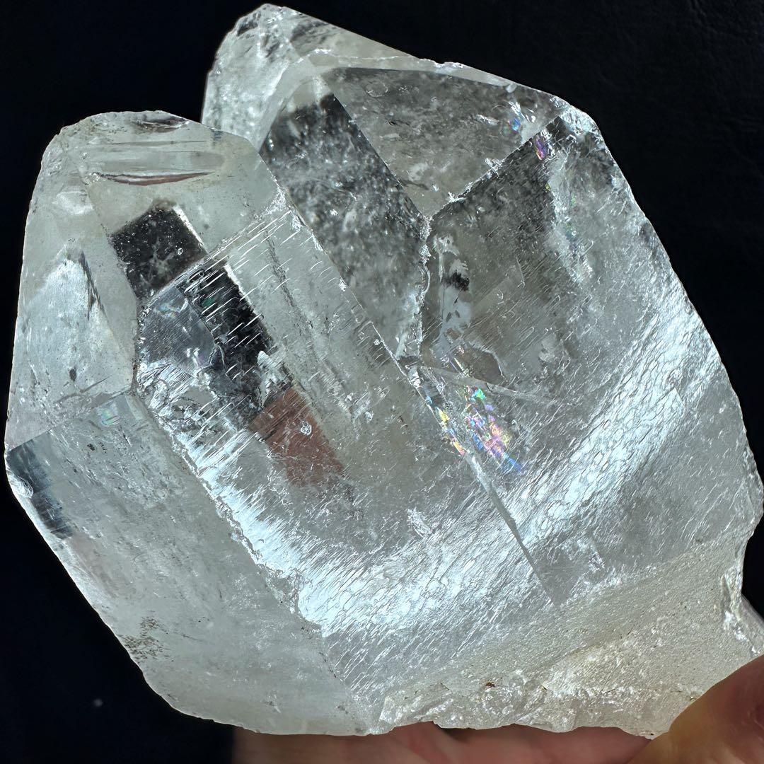 別格高級品 ❗️巨大❗️超強いパワー虹入り☆ヒマラヤ水晶パワーストーン浄化A1257