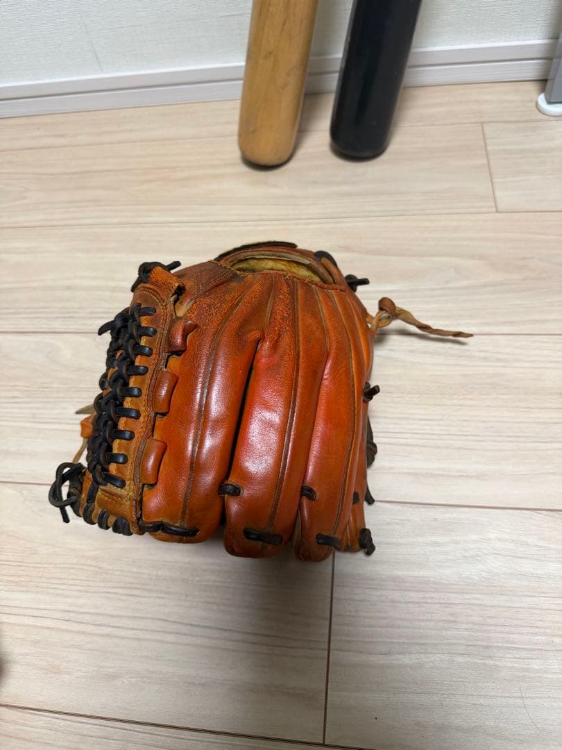 ミズノプロビックM硬式野球グローブ オレンジ