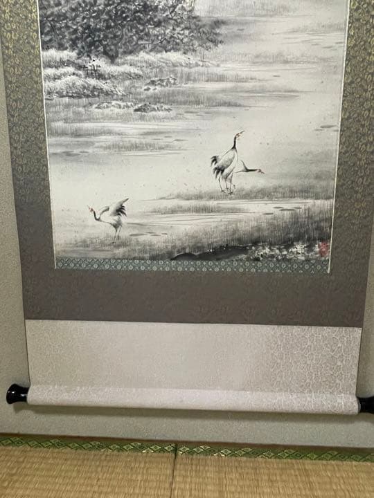 掛け軸   中国画   絹本肉筆