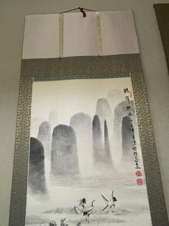 掛け軸   中国画   絹本肉筆