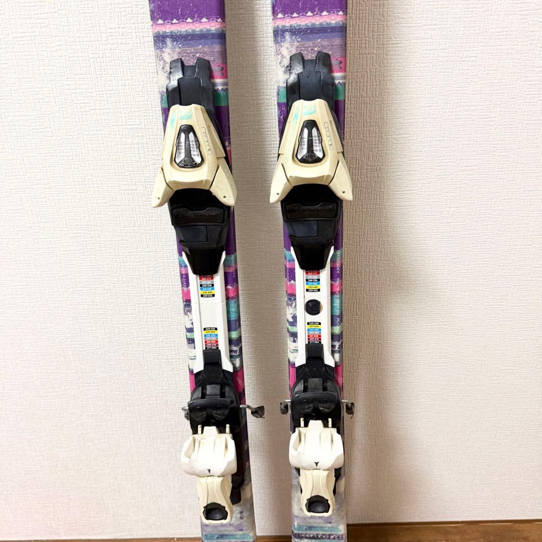 ■アトミック140cm ■スキーセット■板140 靴23-23.5/ストック