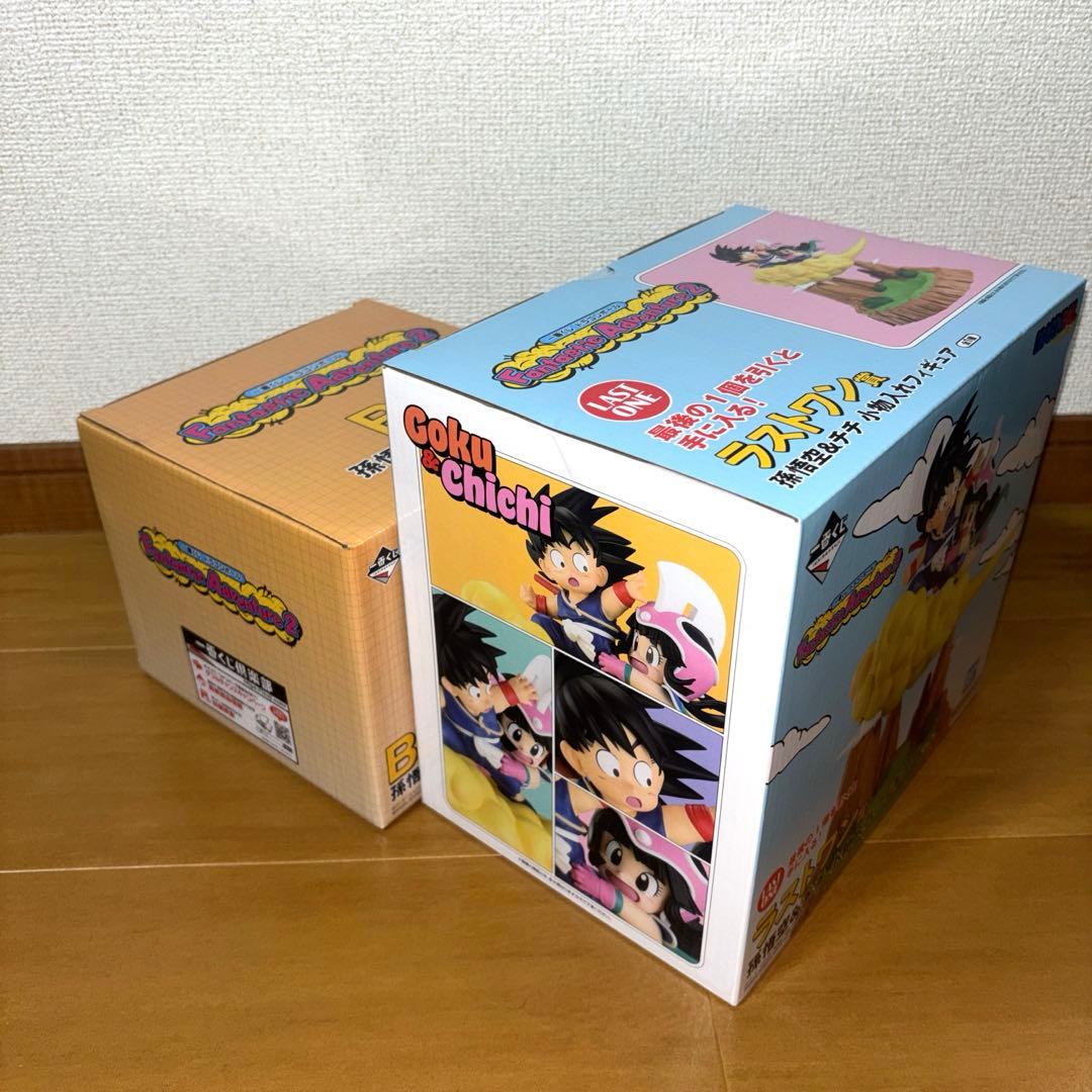 ドラゴンボール 一番くじ ラストワン賞 孫悟空＆チチ 小物入れフィギュア 急須
