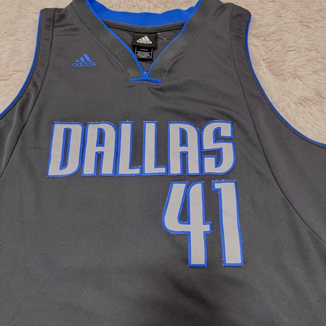 【adidas】 NBA ダラス マーベリックス ノビツキー　ゲームシャツ