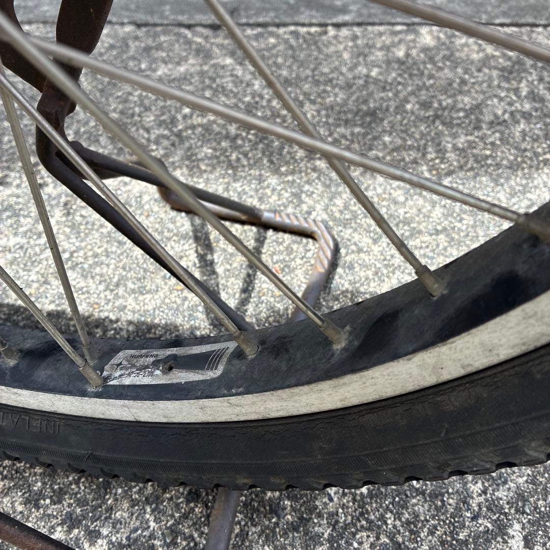 bikke 電動アシスト自転車 ホワイト 26インチ