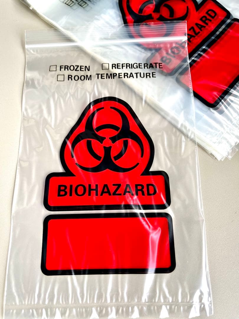 米軍放出未使用品BIOHAZARD バイオハザード ジップバッグ1000枚セット