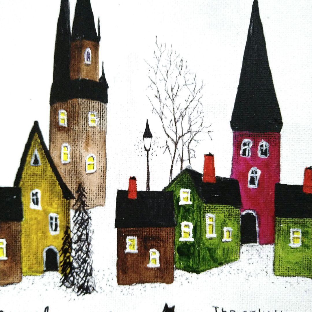絵画☆Fiskars☆キャンバス　原画　ア−ト 風景画
