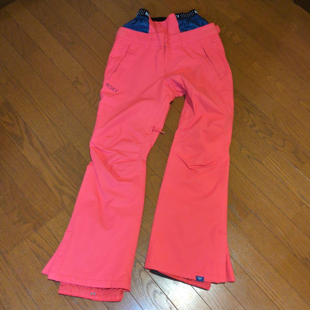 【美品】ROXY　スノボウェア　上下セット　総柄　ピンク　Ｓ