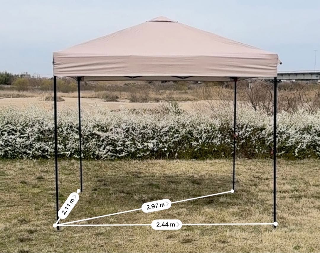 【ほぼ未使用品】ワンタッチタープ 約2×2m