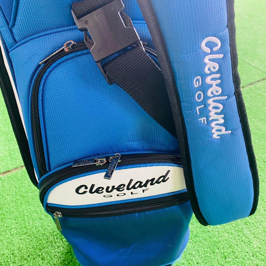 Cleveland Golf　クリーブランド　キャディバッグ　ゴルフ　青白