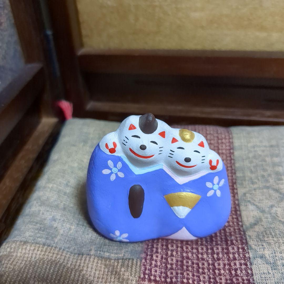 激レア品❤️窯出し猫❤️工房輪葉葉　お雛様猫