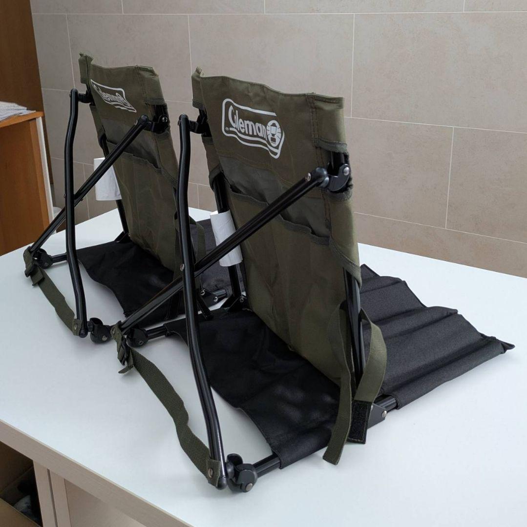 【美品】コールマン コンパクトグランドチェア オリーブ ２脚セット