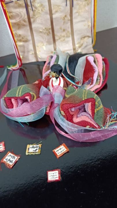 希少品　龍虎作　雛人形　かるた