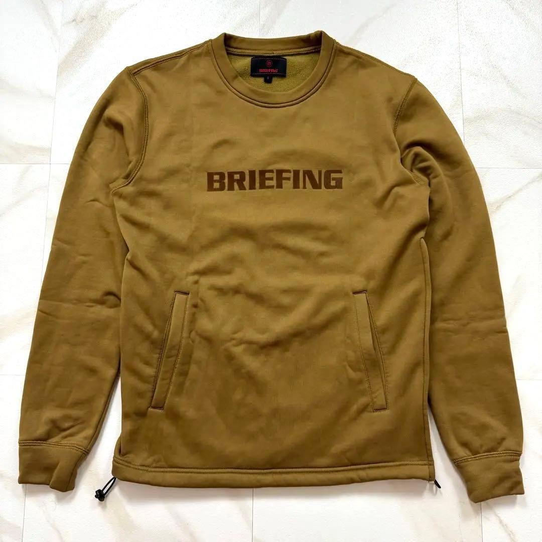 【良品✨】BRIEFING スニード トレーナー ロゴ GOLF ブラウン