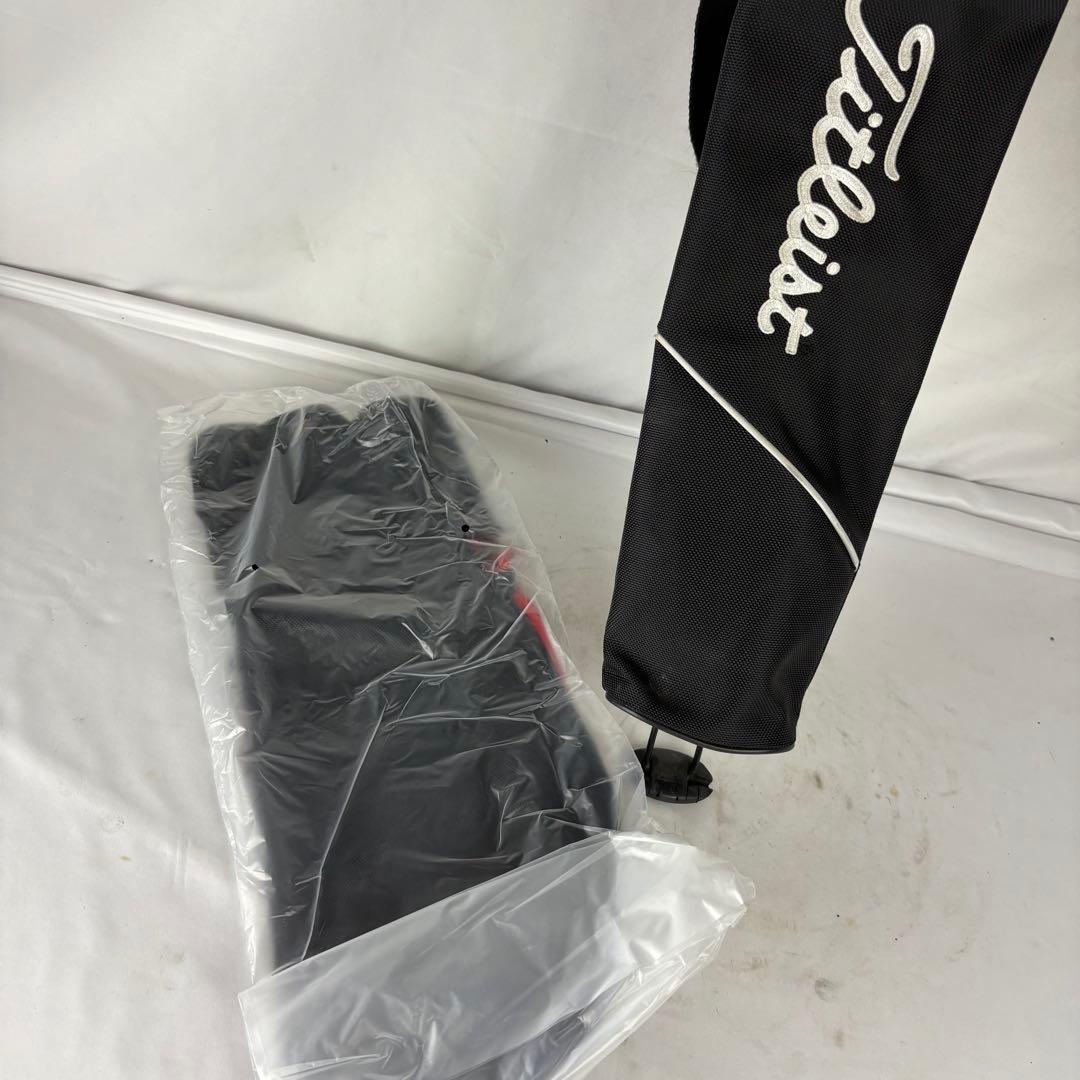 【新品フード】Titleist スタンド式ゴルフバッグ 黒 練習用クラブケース