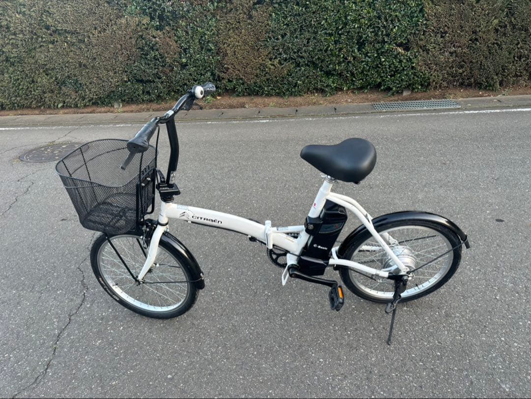 CITROËN 折りたたみ電動アシスト自転車 ホワイト