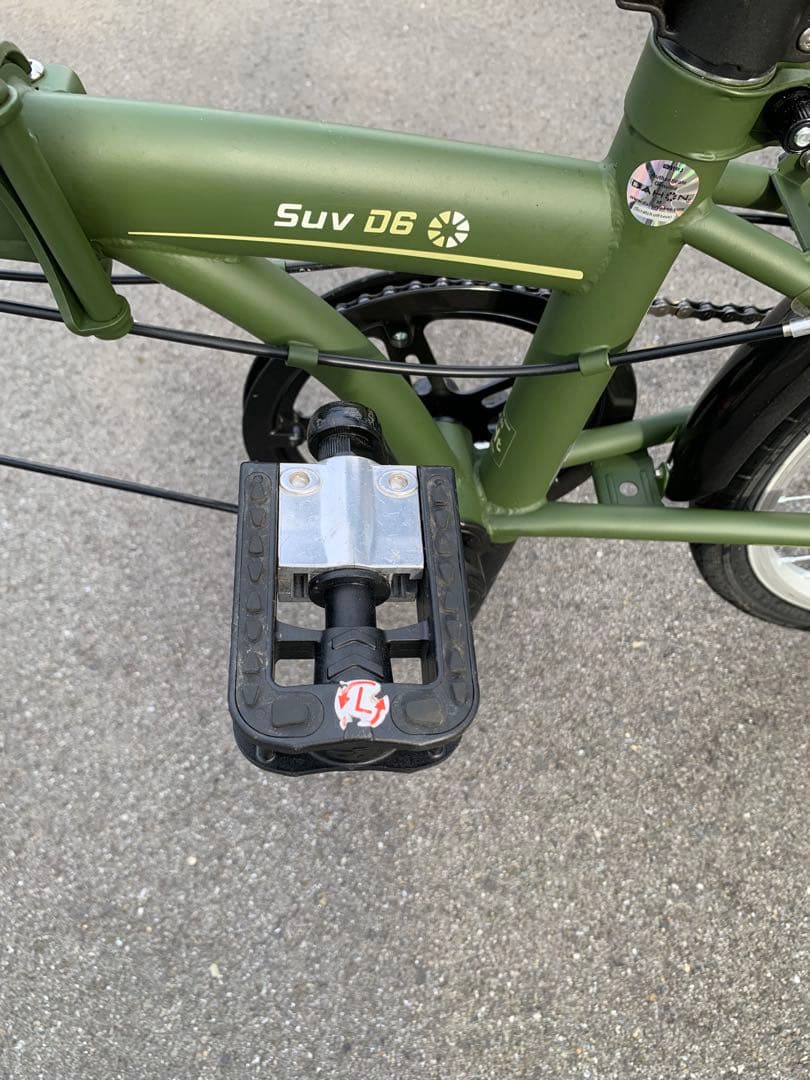 DAHON D6 折りたたみ自転車 2018年製 マットカーキ