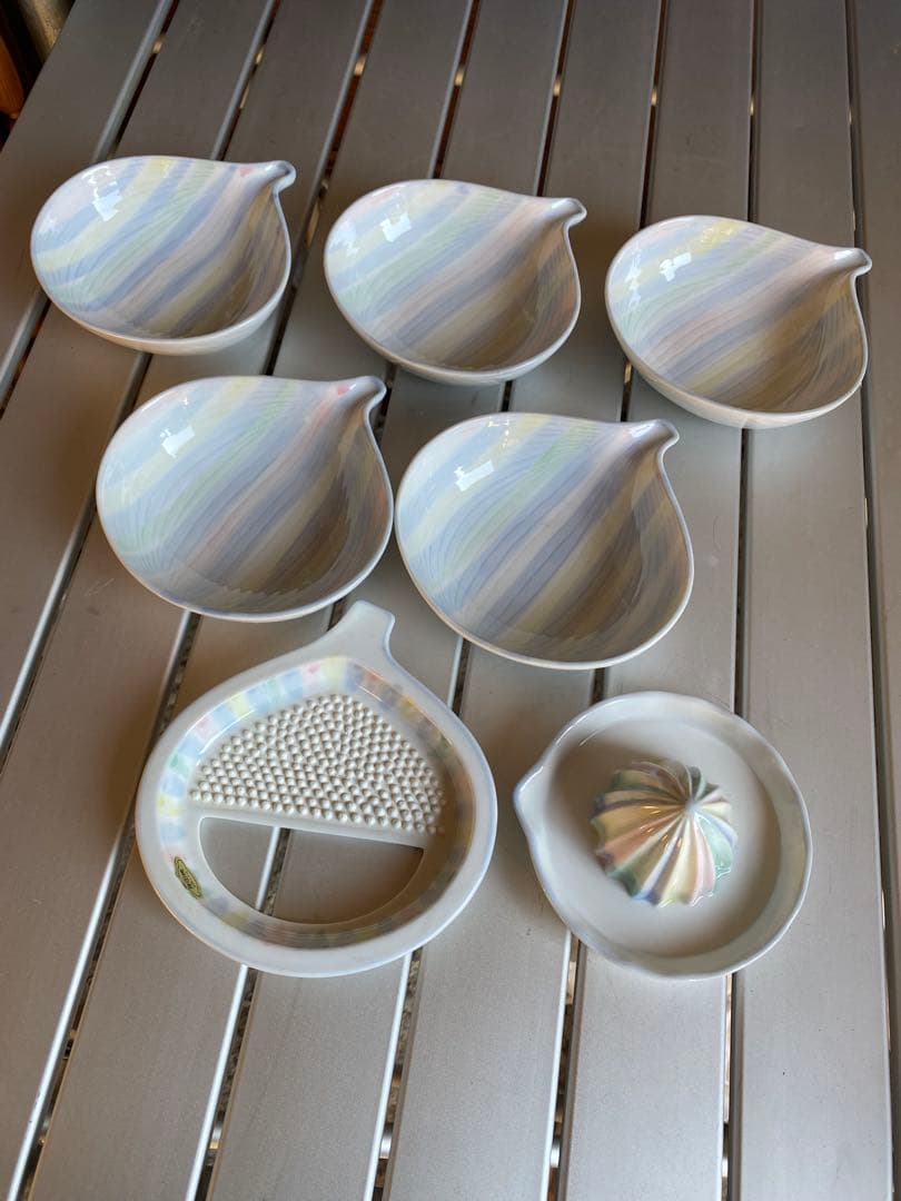 湯匙セット　有田焼　仁祥窯　絞り器　とんすいセット　　皿　器　銘々皿