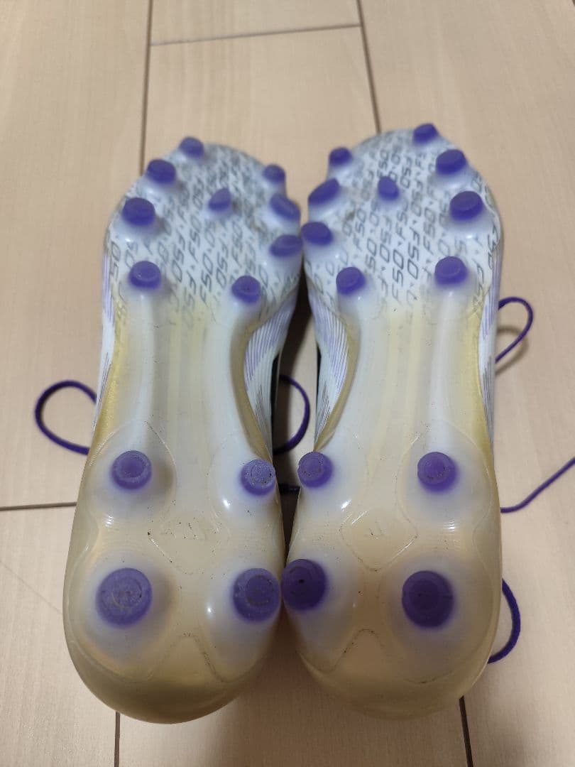 F50 PRO スパイク 27.5cm ホワイト/パープル