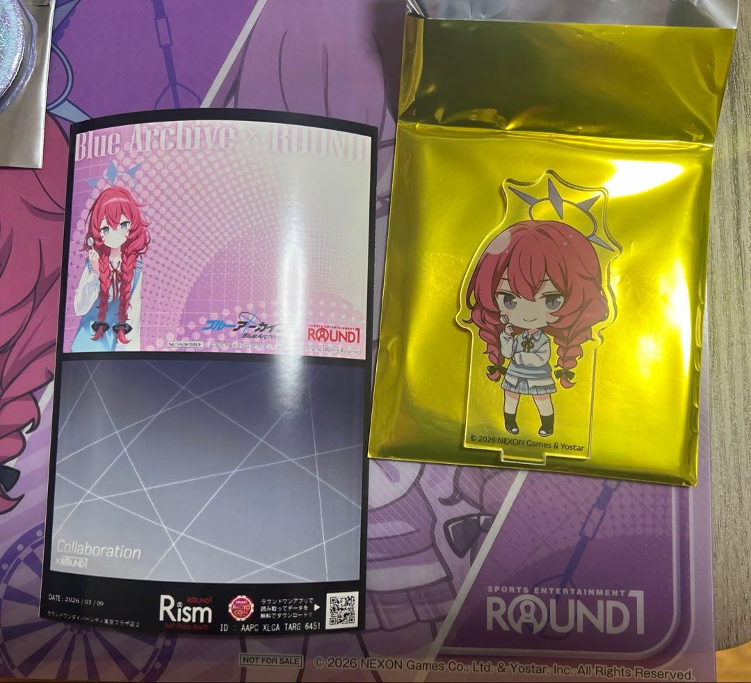 ブルーアーカイブ　ラウンドワン　ROUND1コラボ　イロハセット