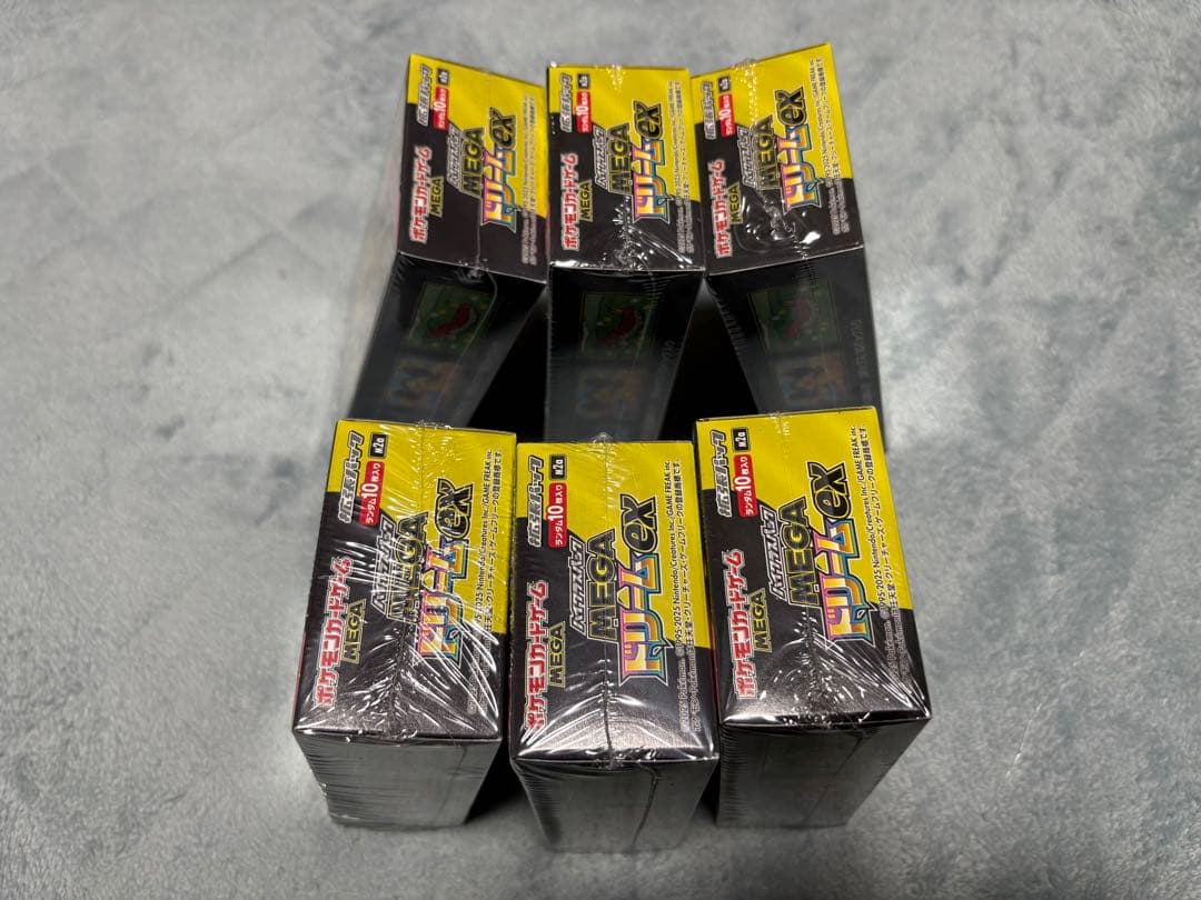 【シュリンク付き】新品未開封品 ポケモンカードゲーム メガドリーム6box