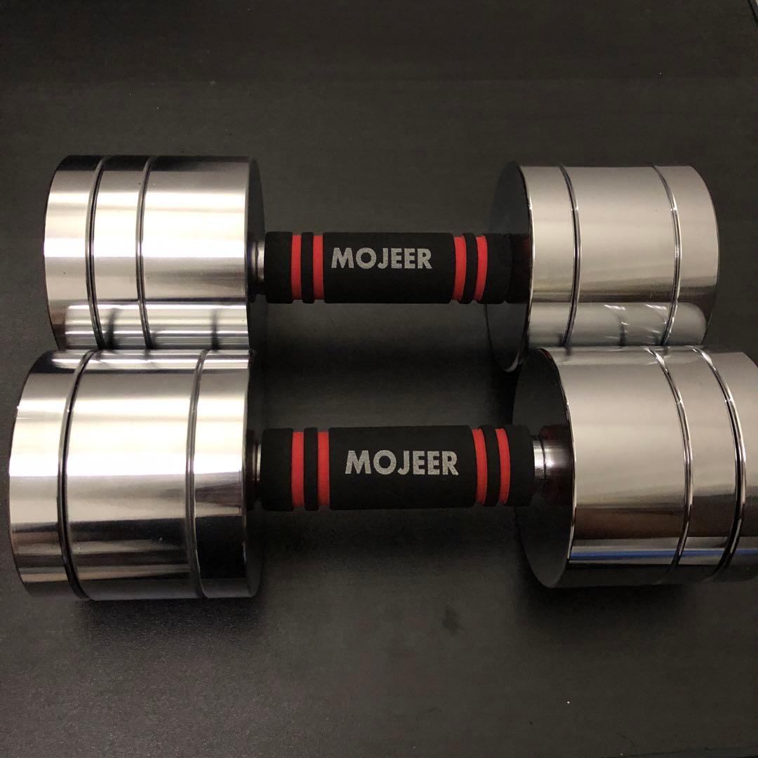MOJEER ダンベル 10kg×2 可変式