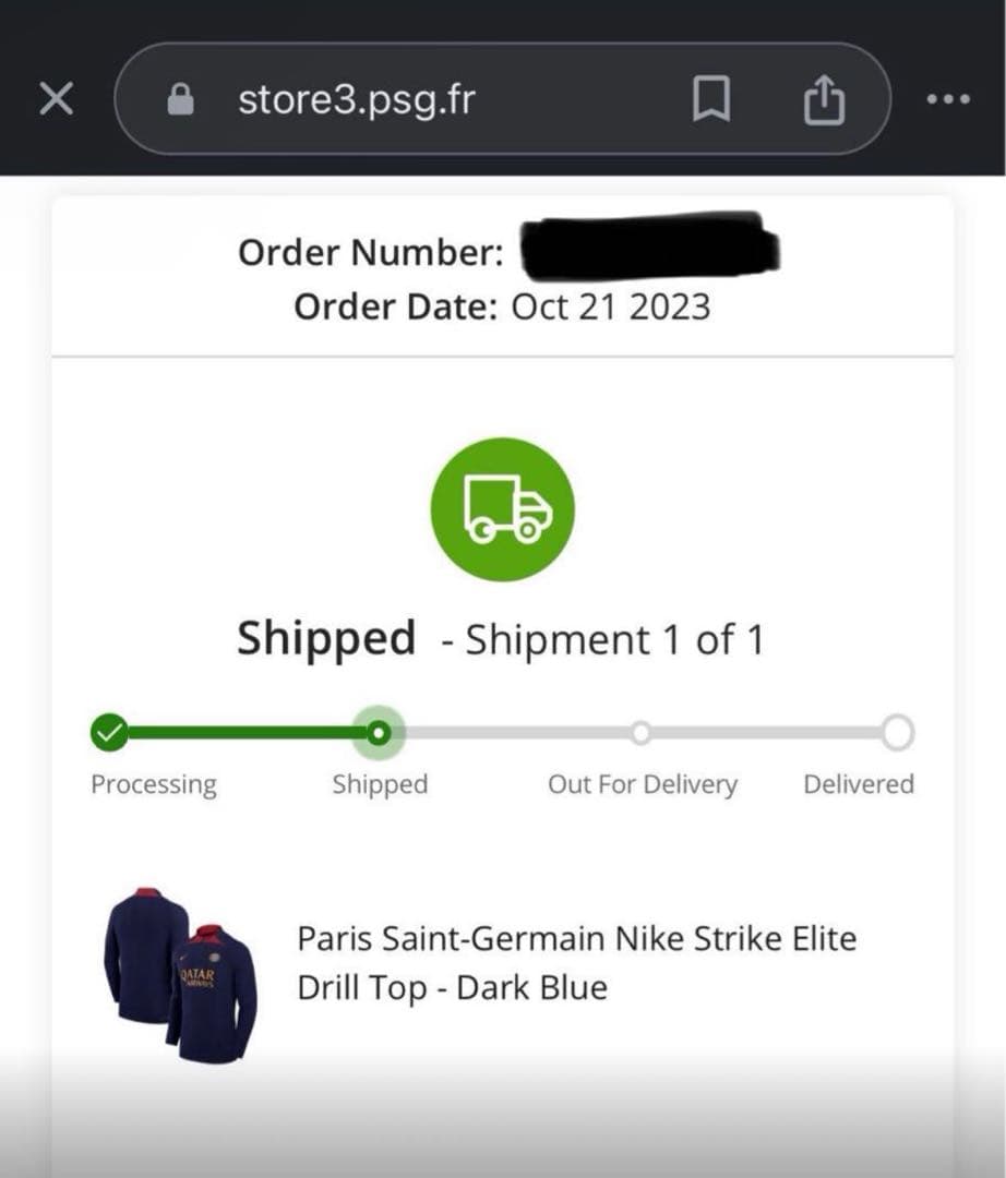 PSG パリサンジェルマン ナイキ トレーニングトップ Nike エリートモデル