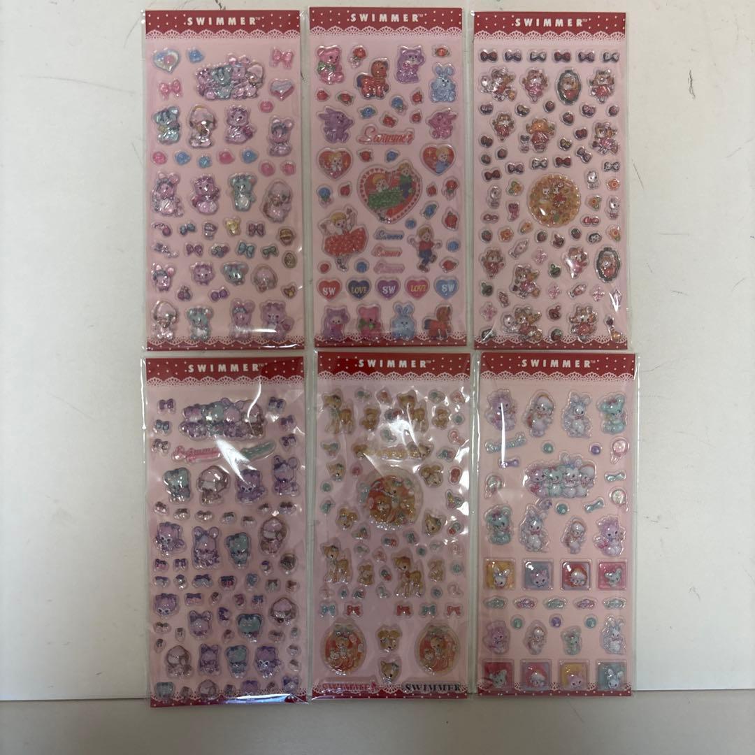 SWIMMER スイマー PVC 立体シール 19点セット 正規品 ぷっくり