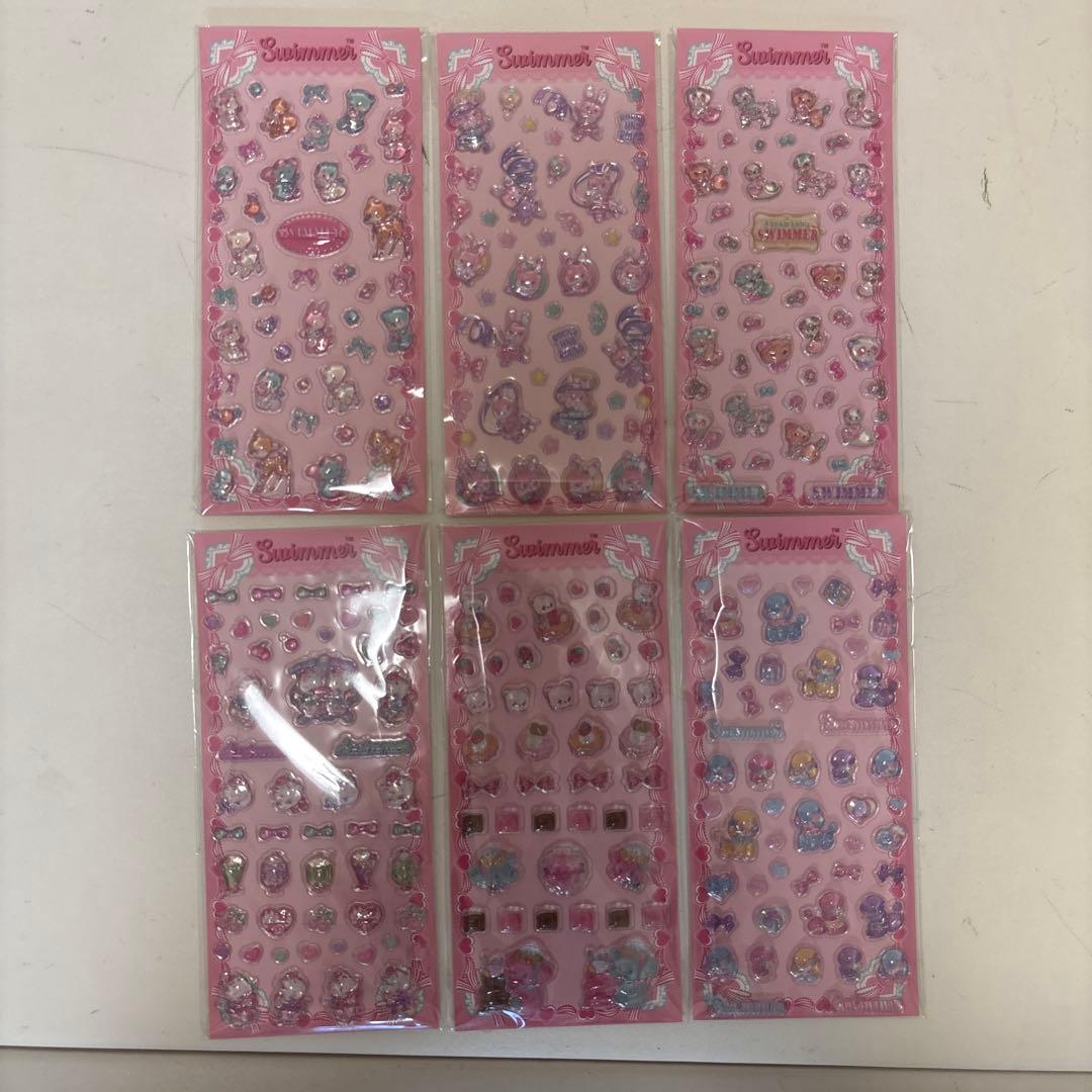 SWIMMER スイマー PVC 立体シール 19点セット 正規品 ぷっくり