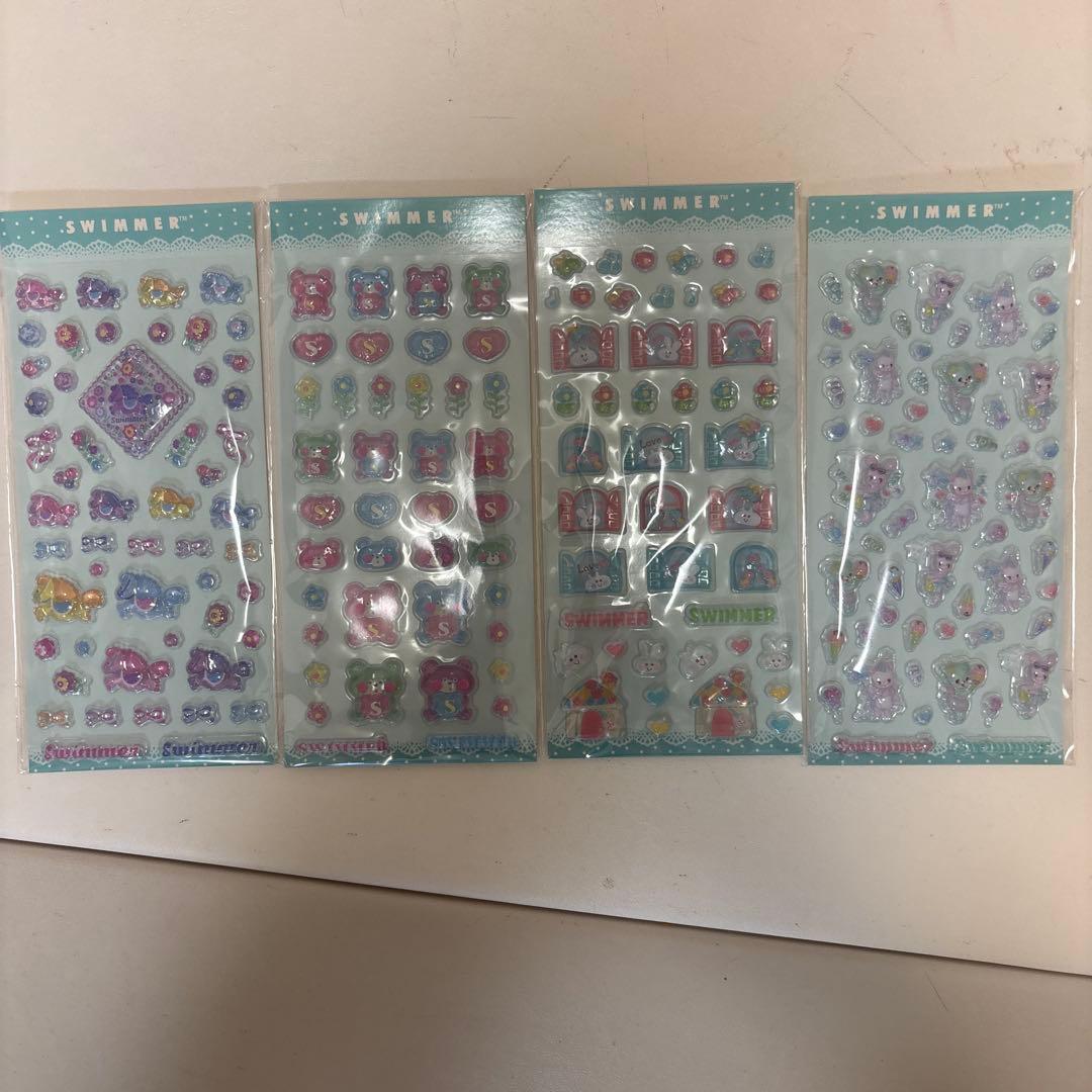 SWIMMER スイマー PVC 立体シール 19点セット 正規品 ぷっくり