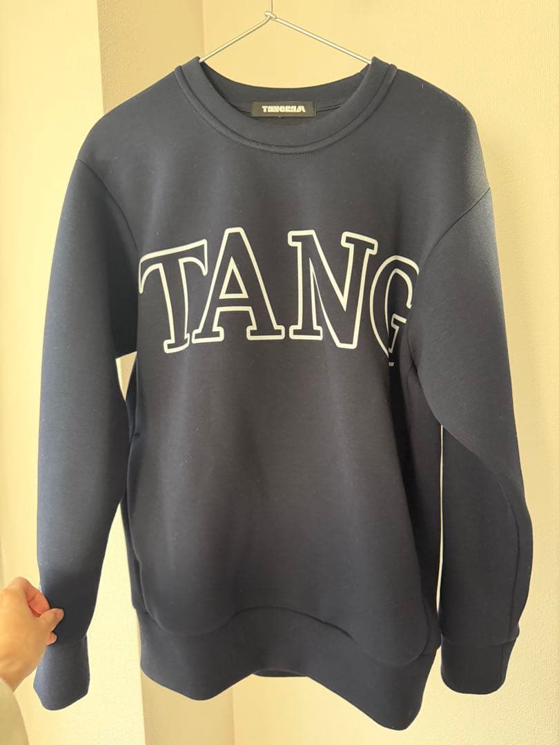 TANGRAM TLW LOGO DOUBLE KNIT CREW 【NAVY】