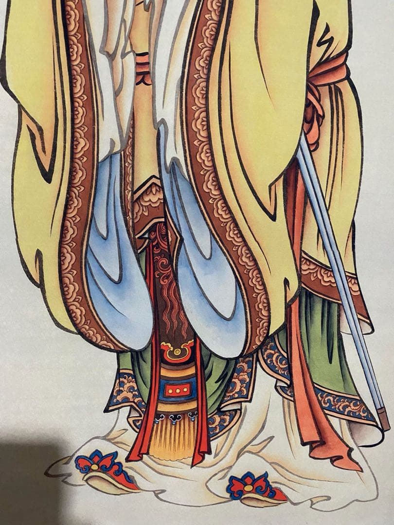 文征明 孔子像 中国画 掛け軸 水墨画 和室 玄関 茶室 壁掛け 美術品