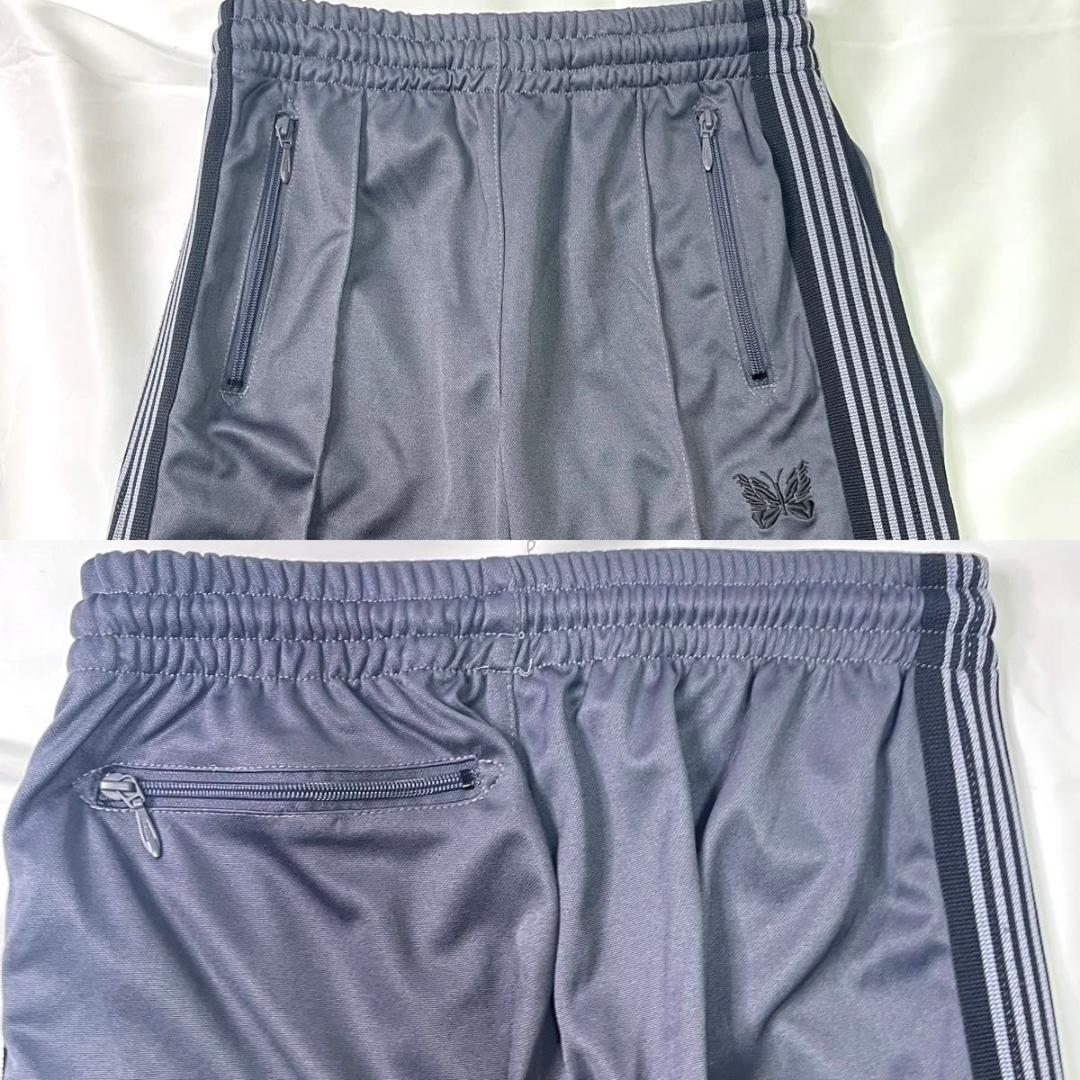 極美品 Needles ニードルス　ナロートラックパンツ　ダークグレー M