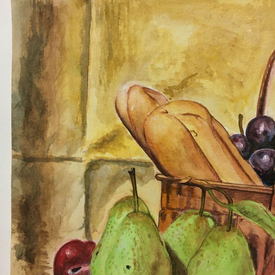 水彩画　静物画模写