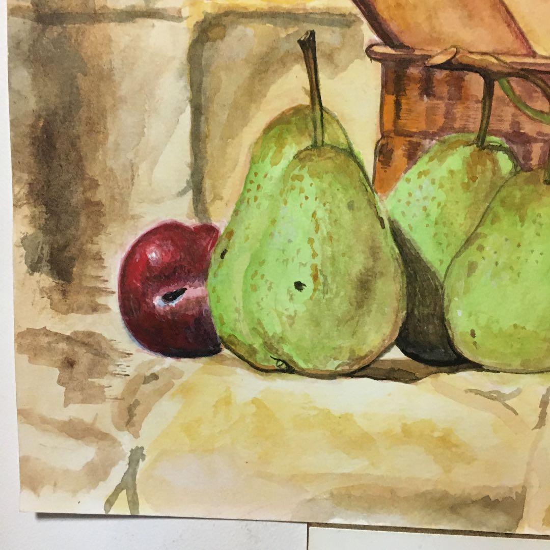 水彩画　静物画模写