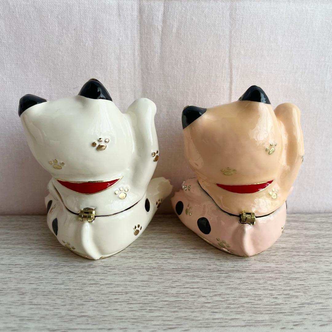 【美品】PIEARTH ジュエリーボックス 招き猫 2個セット