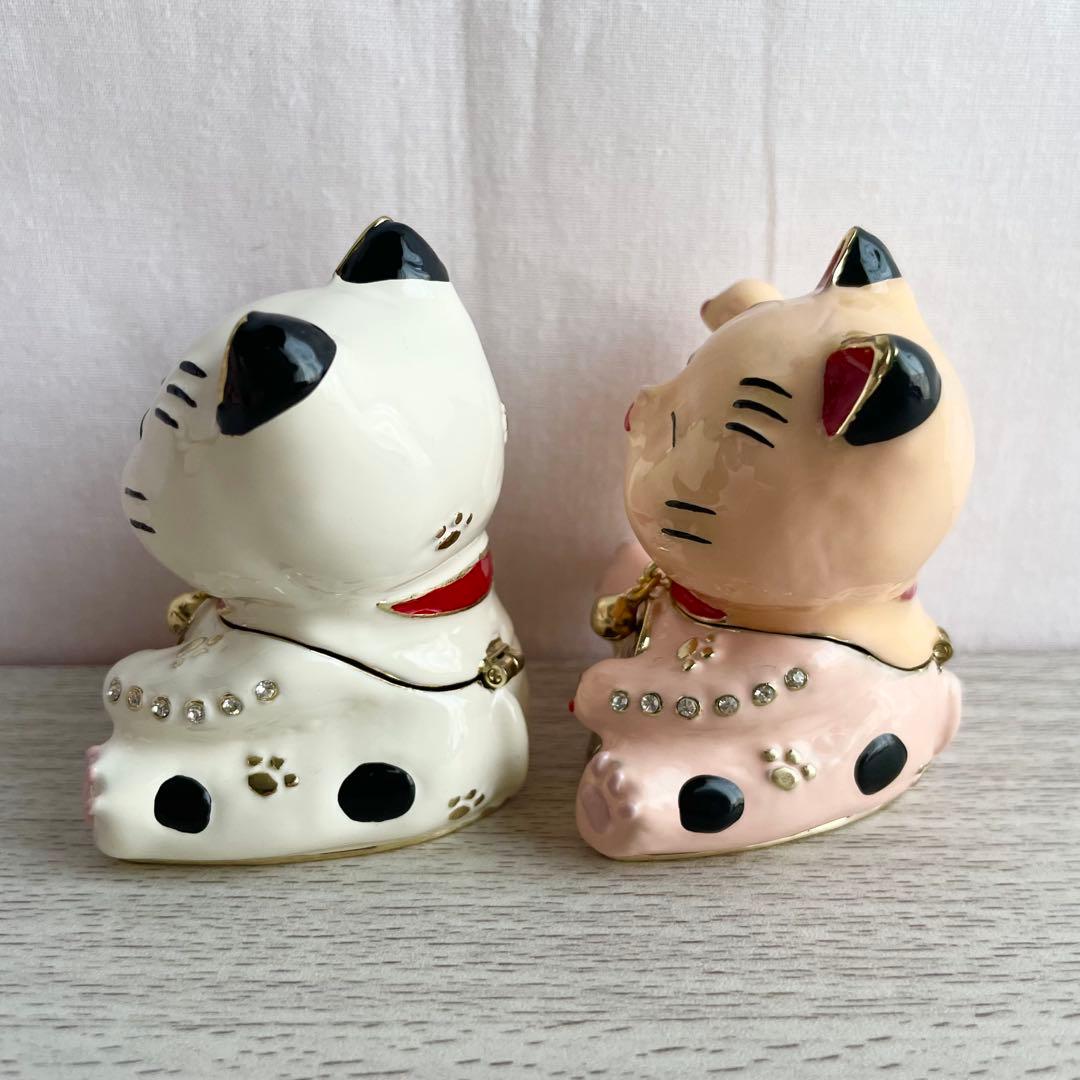 【美品】PIEARTH ジュエリーボックス 招き猫 2個セット