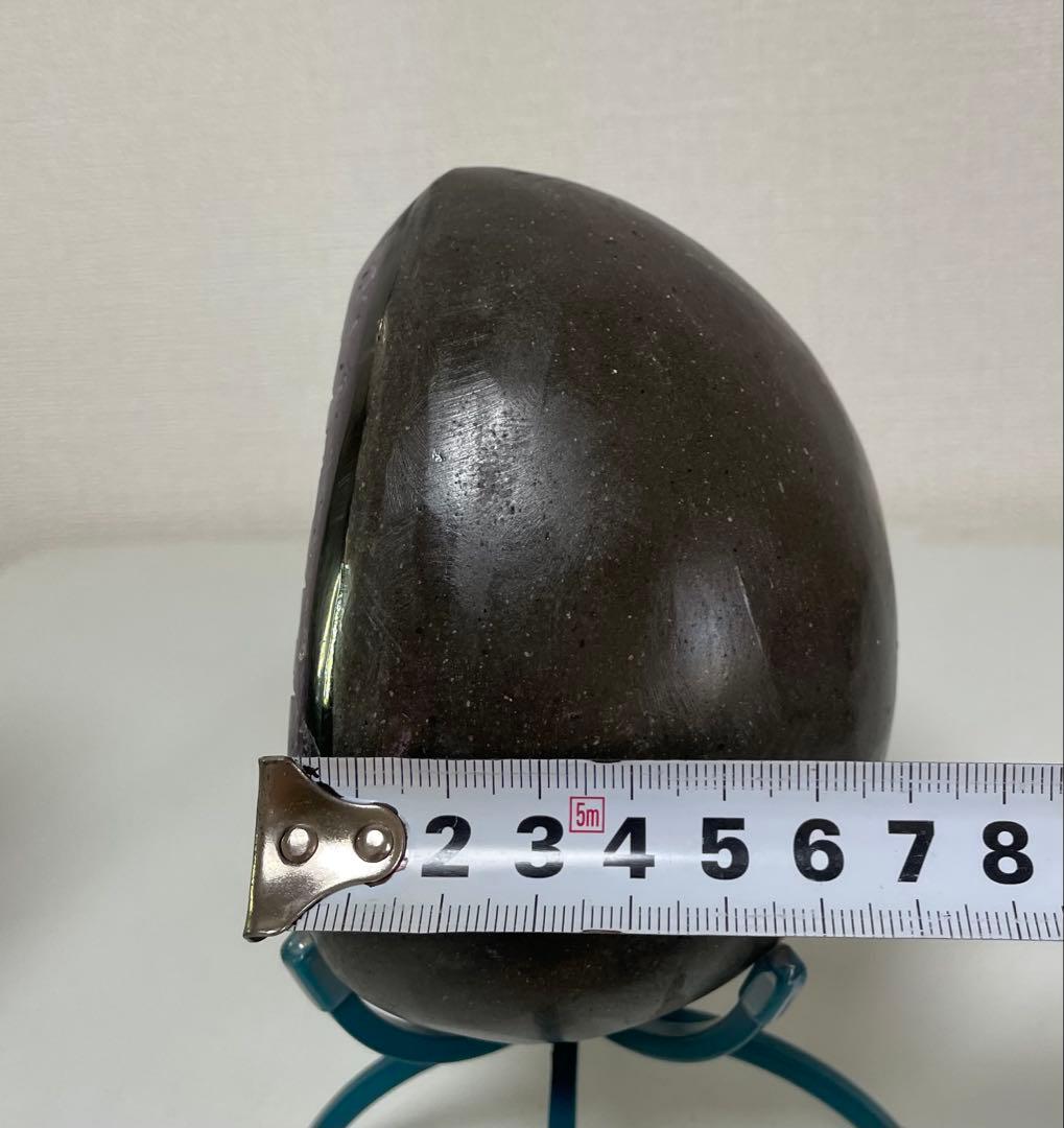 アメジストマネーボックス 笑口 ジオード 晶洞 幸運 魔除 浄化 開運 紫水晶