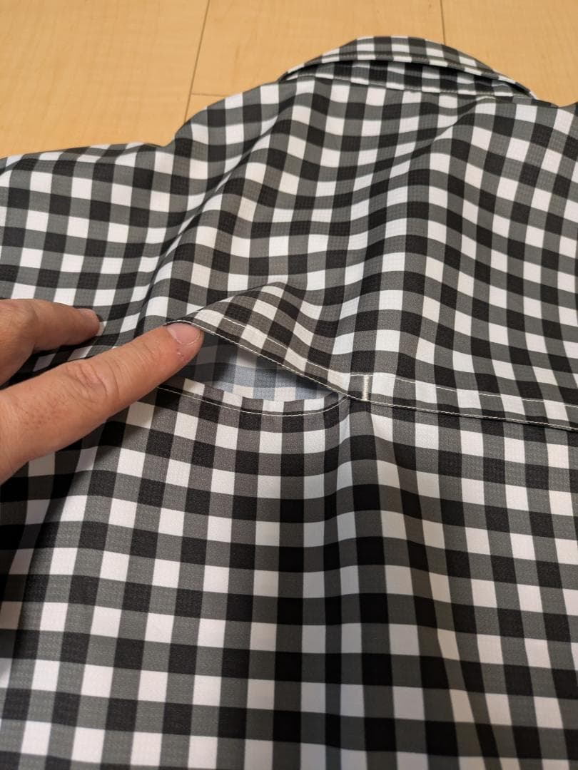 STAMP RUN&CO　RUN SHIRTS BLACK CHECKRED