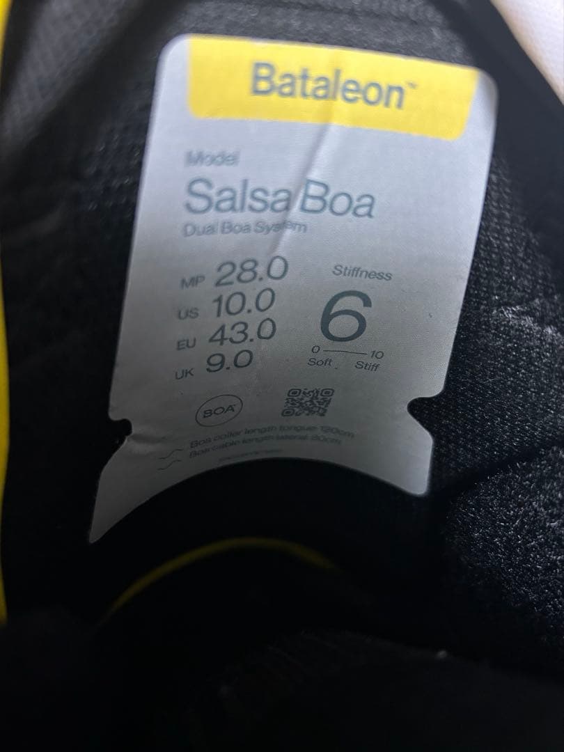 24-25 Bataleon Salsa Boa Team 28cm 滑走3日