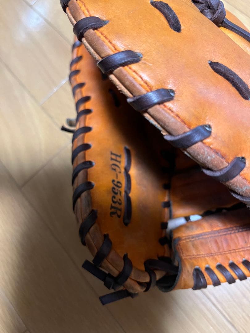 Wilson HG-953R 硬式ファーストミット　紐新品全部換え