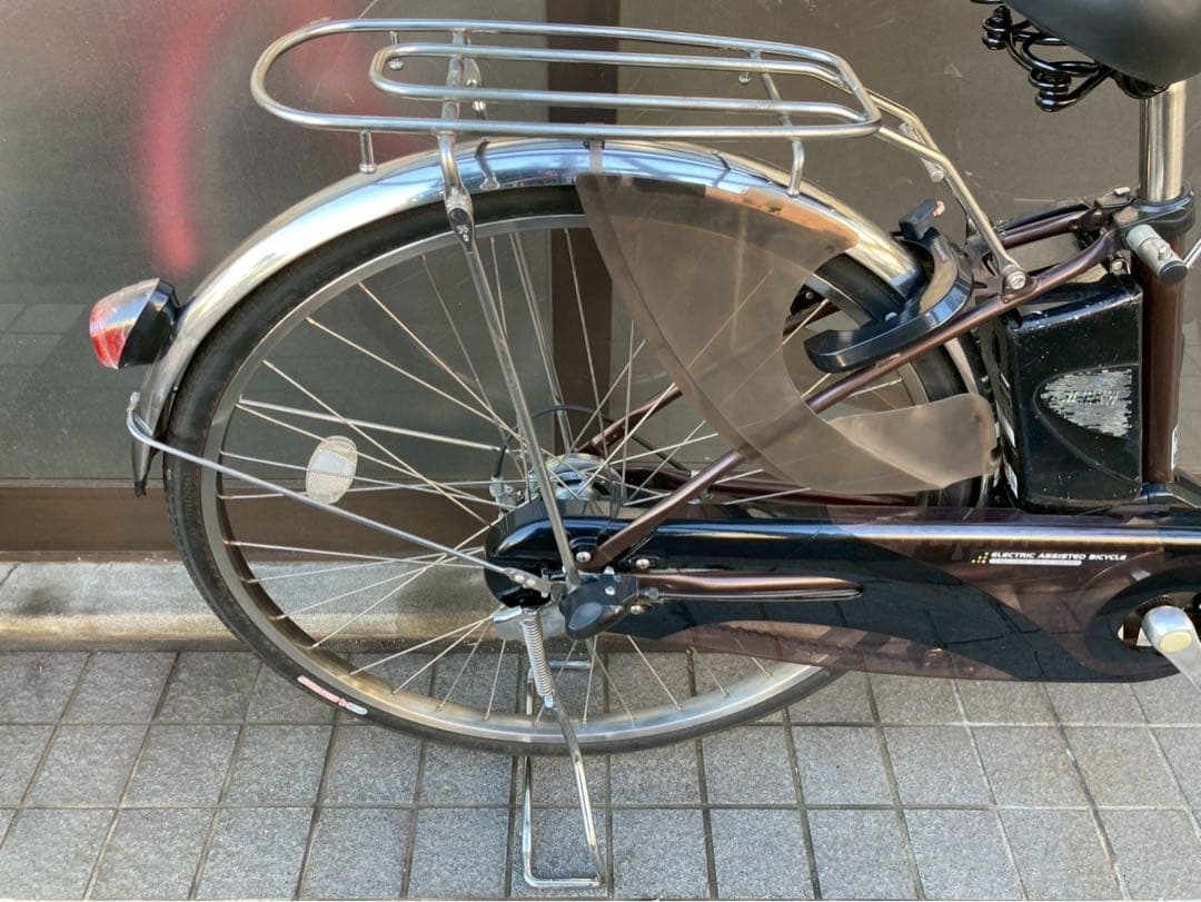 中古電動自転車 パナソニック ビビDX 26インチ ブラウン 横浜 №3735