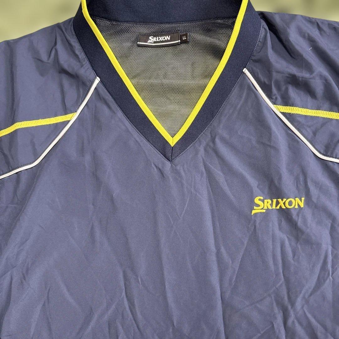 Srixon ネイビー Vネックジャケット LL