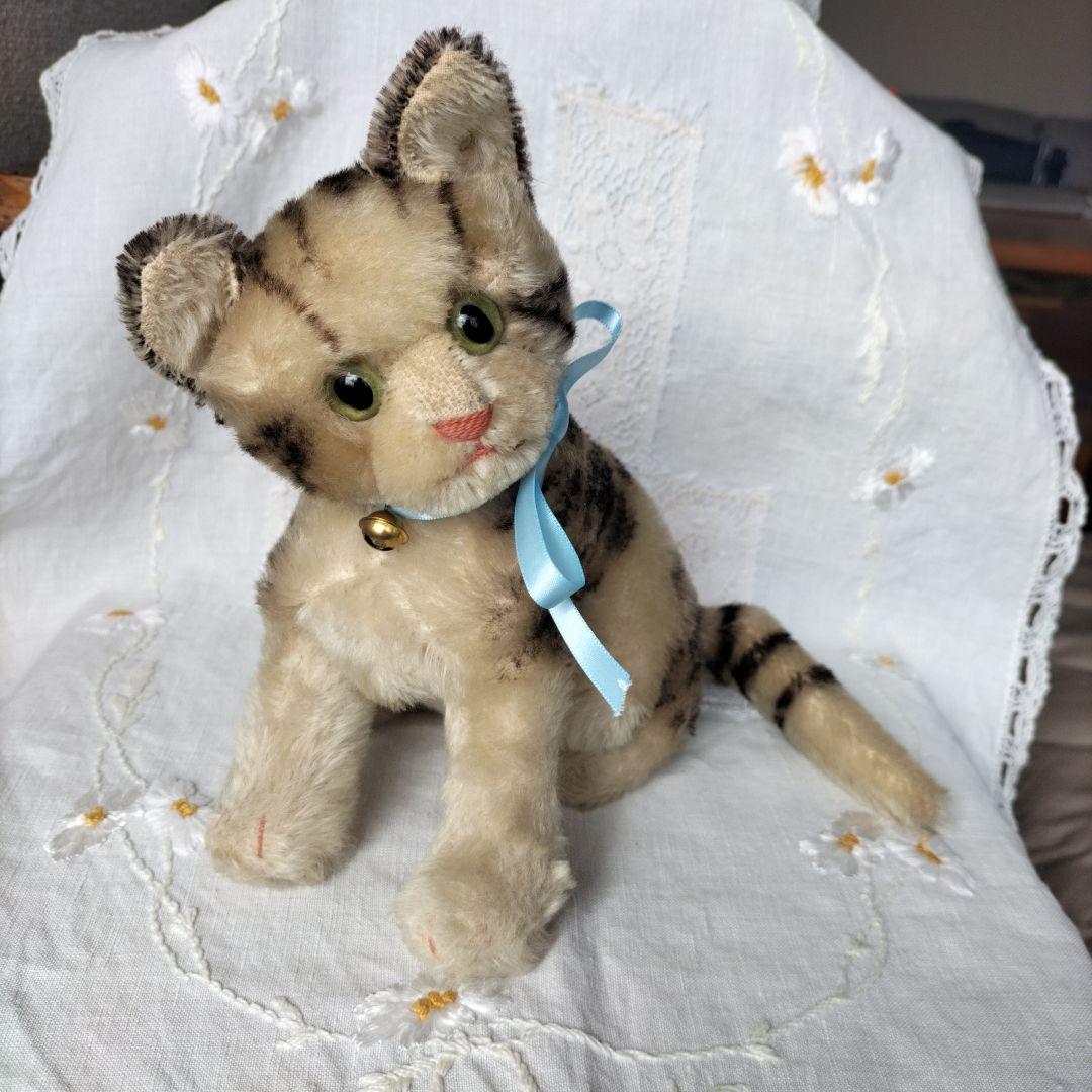 ビンテージ　シュタイフ　Susi　キャット　猫　高さ２０cm 大きめ