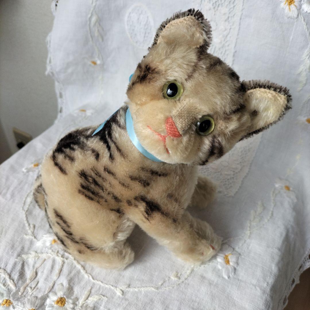 ビンテージ　シュタイフ　Susi　キャット　猫　高さ２０cm 大きめ