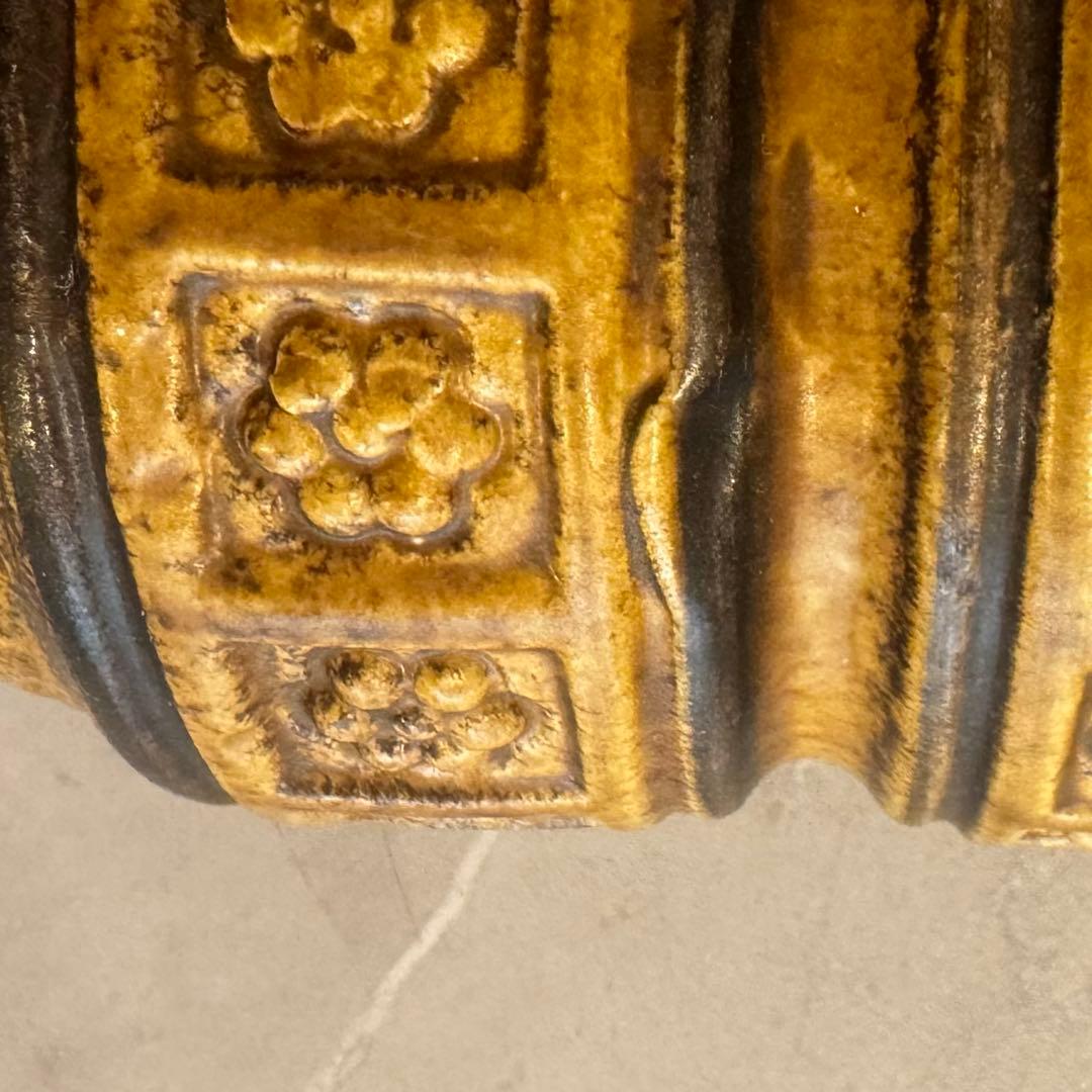70s 西ドイツ製 フラワーベース 花瓶 268-18 マスタード　ファットラバ