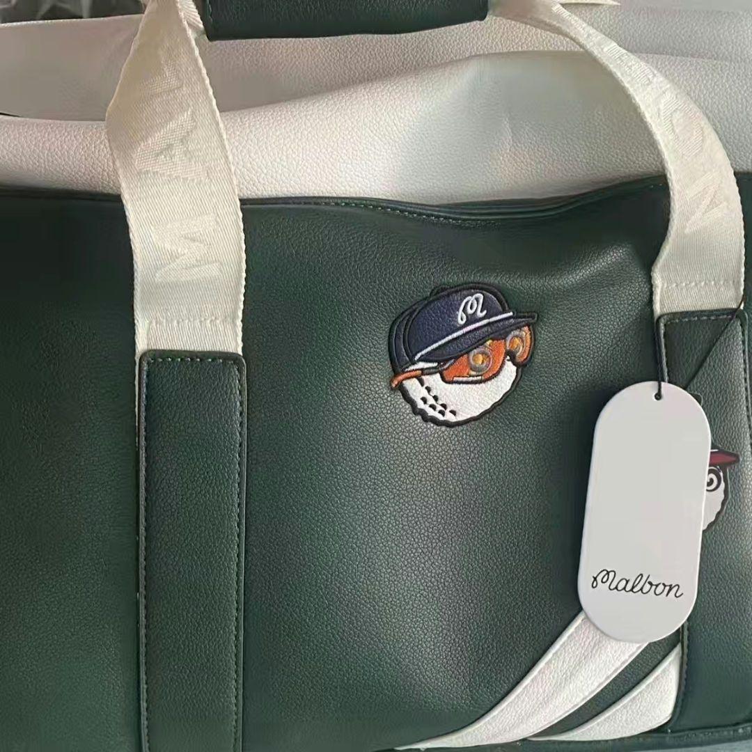 人気 マルボンゴルフ ボストンバッグ シューズケース 新品 グリーン