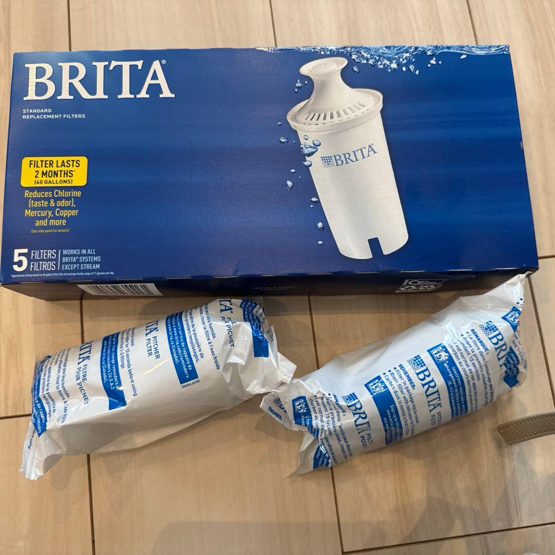BRITA ポット型浄水器 交換フィルター7個付き