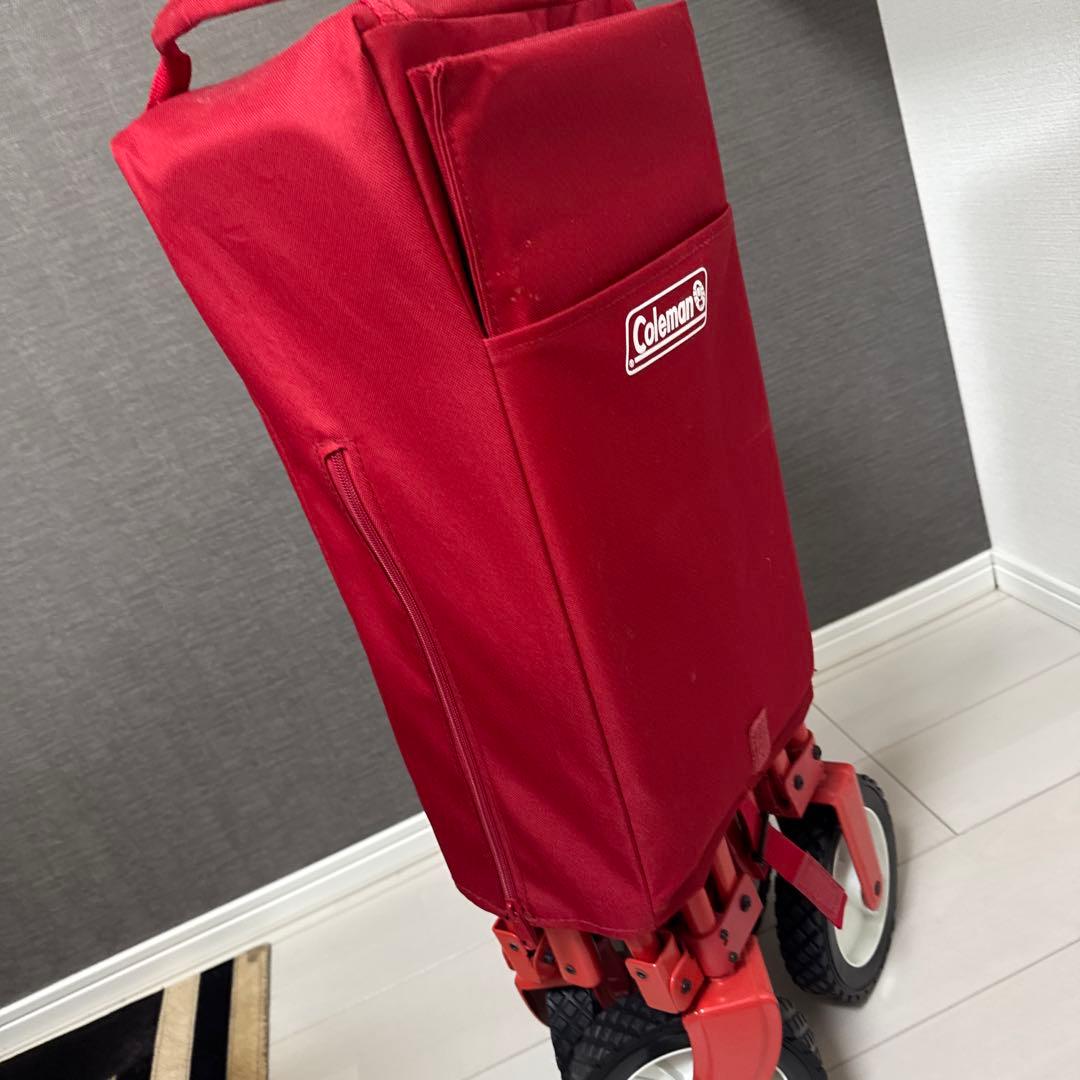 Coleman 折りたたみカート レッド